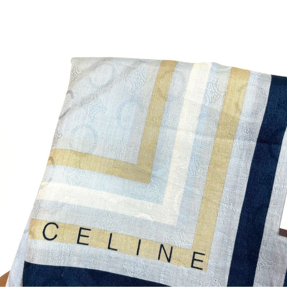 Céline Blue Cotton Scarf